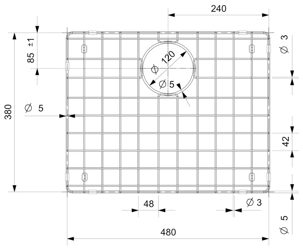 Reginox Bodengitter New York 50x40 ll – Bild 2