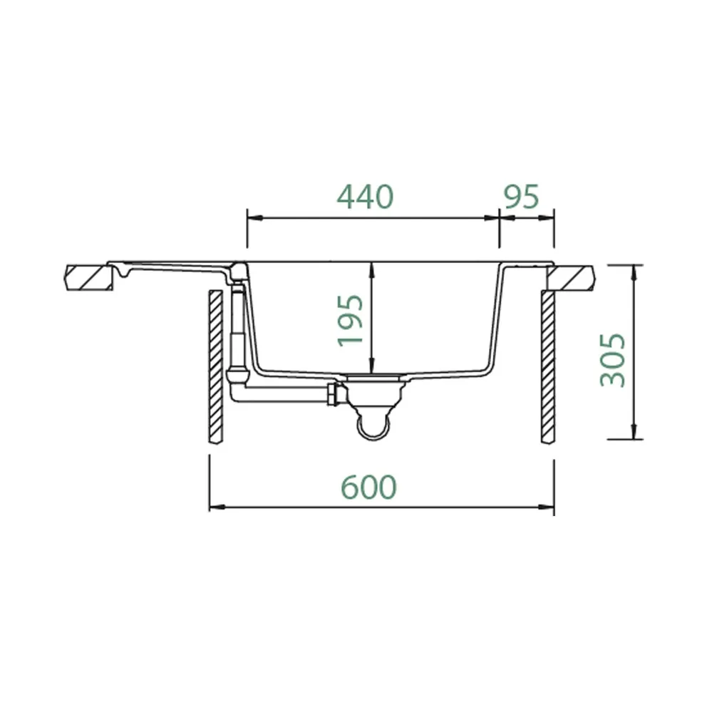 Schock CRISTADUR® Spüle Mono D-100XS – Bild 3