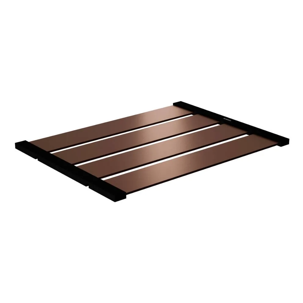 Schock 4er Design Abtropfgitter Aluminium kupferfarben 336x392x12 mm – Bild 2
