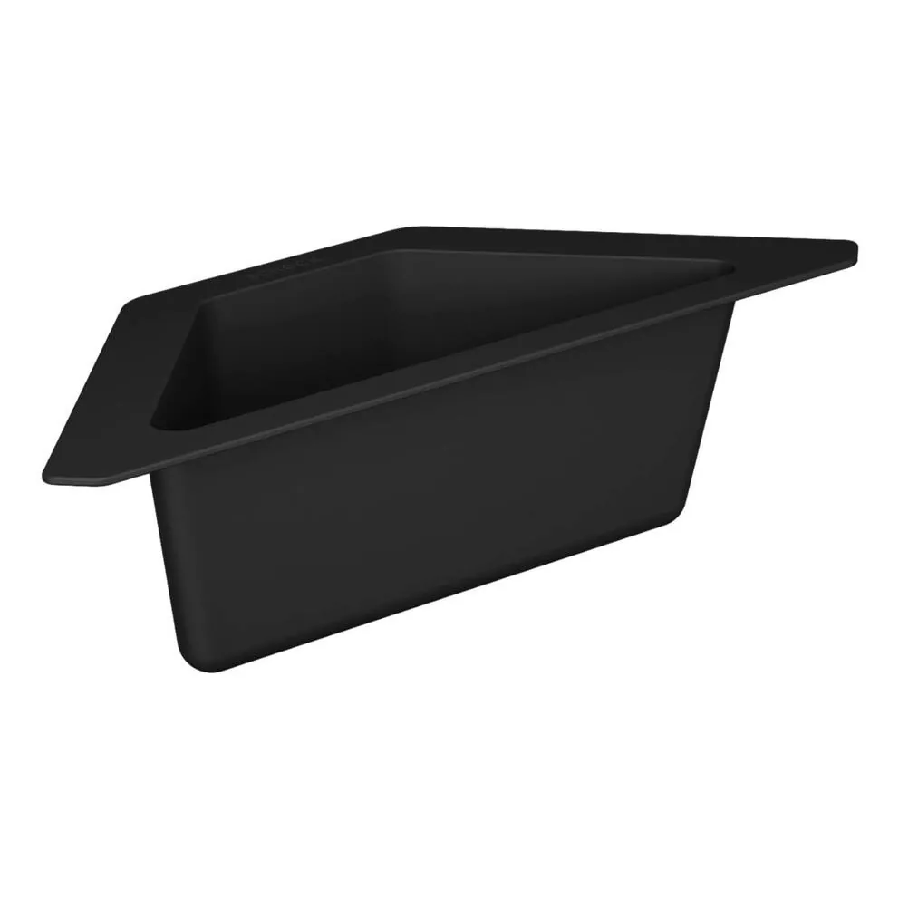 Schock Eckschale Kunststoff schwarz 368x135x102 mm – Bild 2
