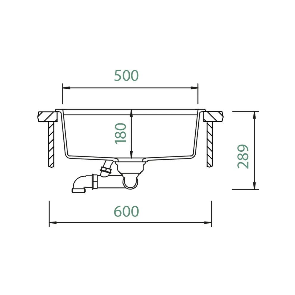 Schock CRISTADUR® Spüle Kiruna N-100L Unterbau – Bild 3