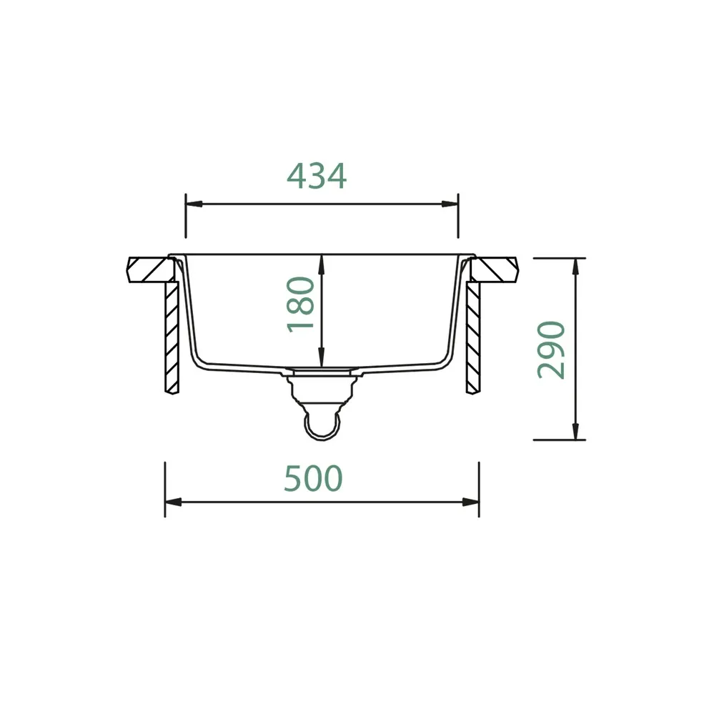 Schock CRISTADUR® Spüle Mono N-100S Unterbau – Bild 3