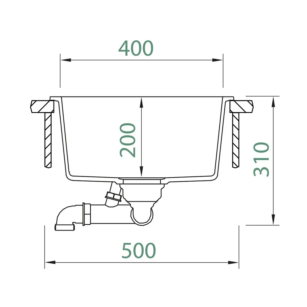 Schock CRISTADUR® Spüle Kaia N-100 Flächenbündig – Bild 3