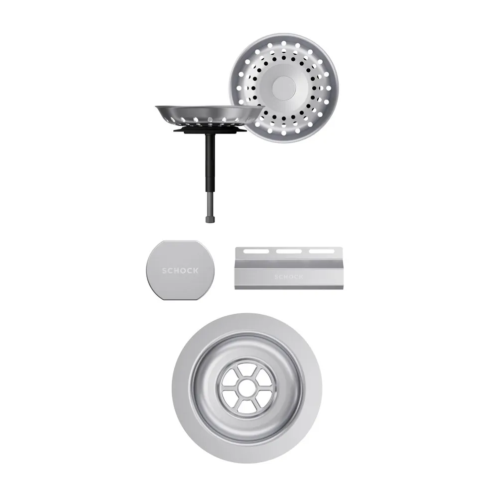Schock CRISTADUR® Spülenset Mono-D-100 Puro + Sichtteile + Keto Edelstahl – Bild 4