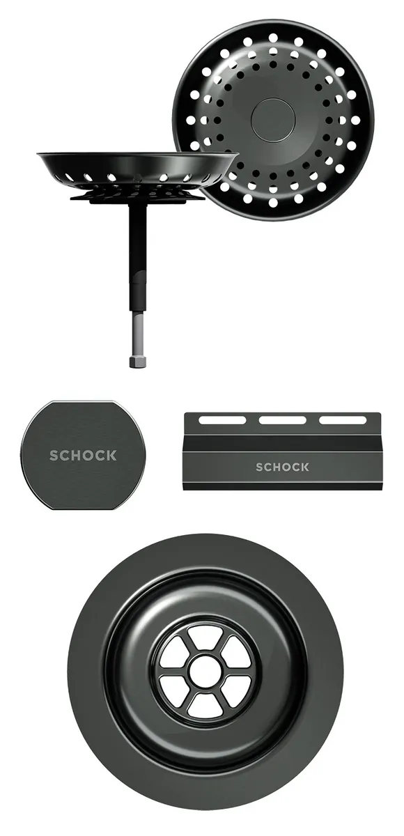 Schock Sichtteile in Gunmetal Brushed (Hersteller-Nr. 400069GUB)