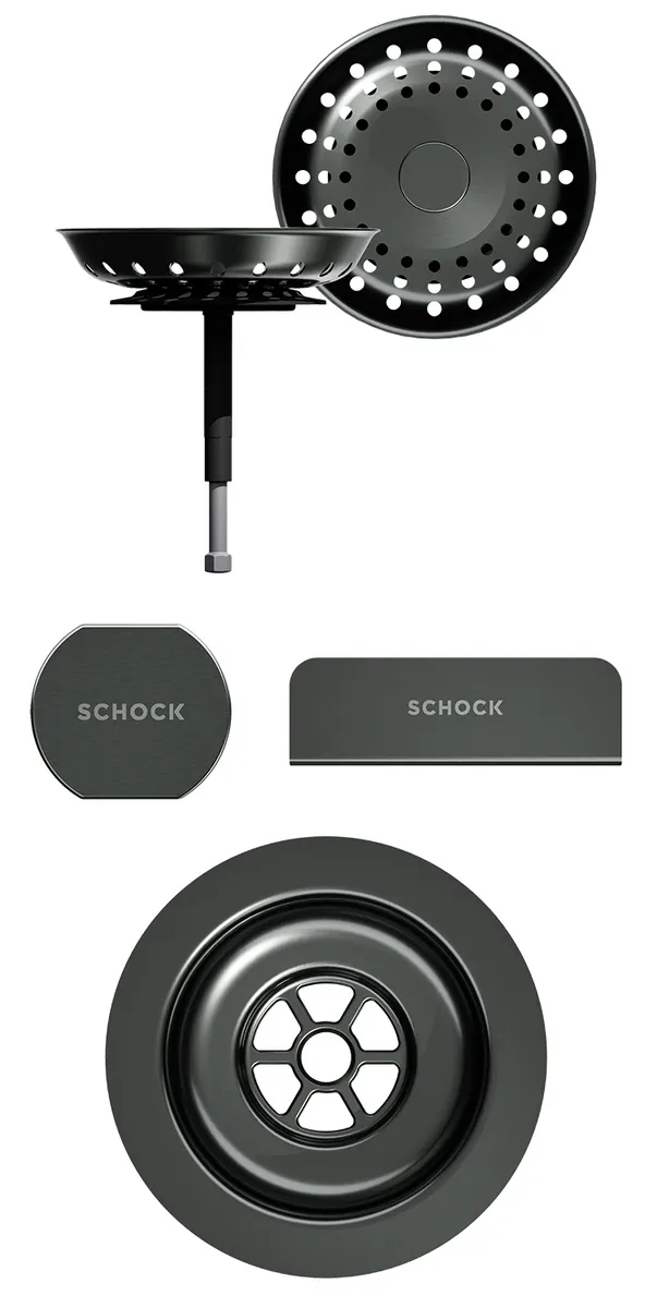 Schock Sichtteile in Gunmetal Brushed (Hersteller-Nr. 400065GUB)