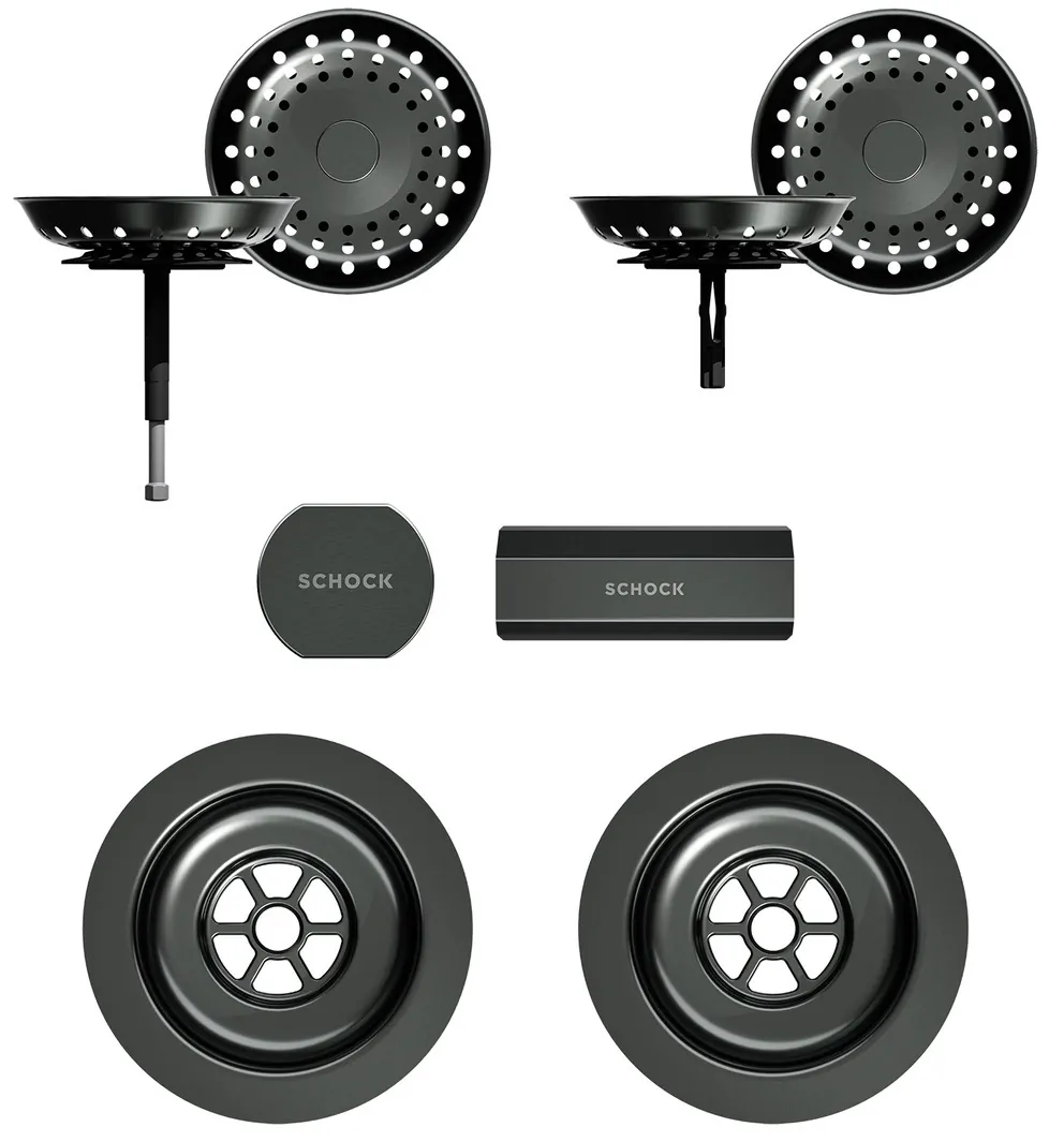 Schock Sichtteile in Gunmetal Brushed (Hersteller-Nr. 400071GUB)