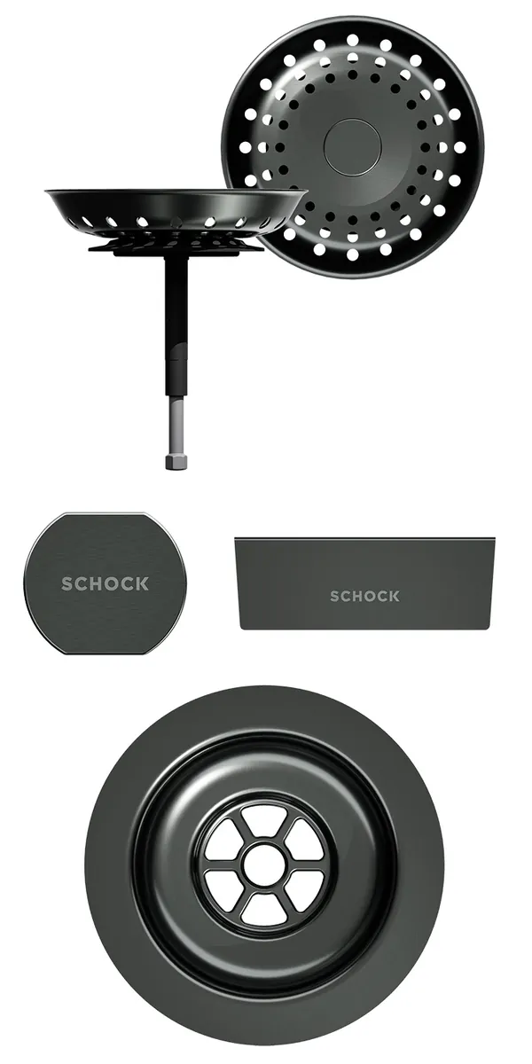 Schock Sichtteile in Gunmetal Brushed (Hersteller-Nr. 400075GUB)
