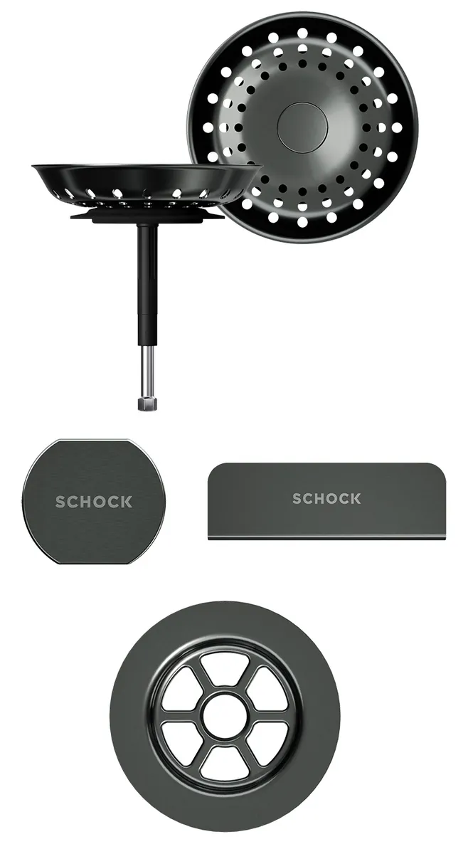 Schock Sichtteile in Gunmetal Brushed (Hersteller-Nr. 400079GUB)