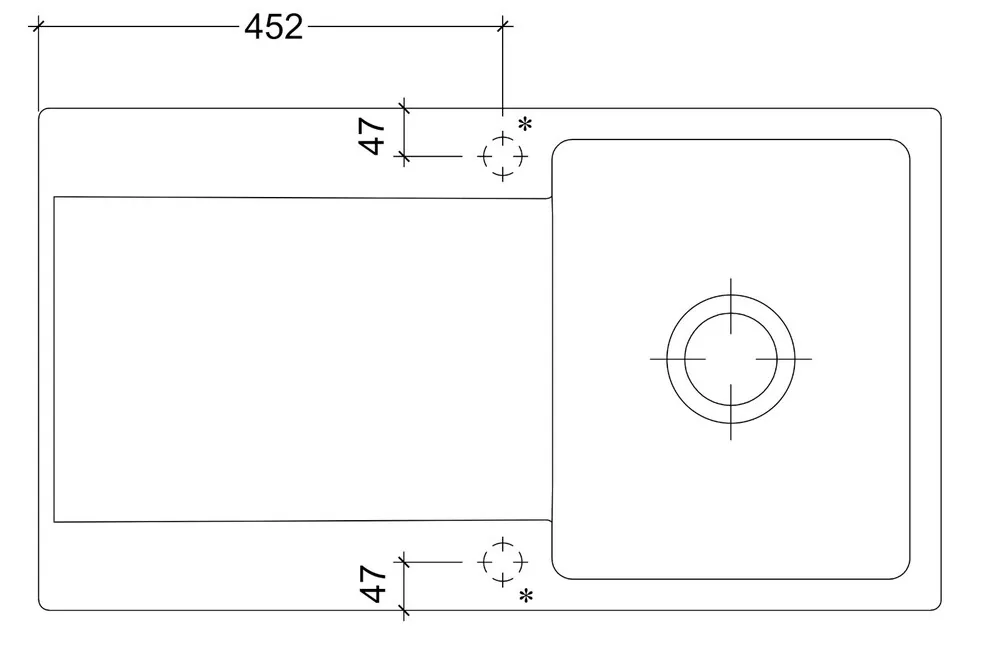 Villeroy & Boch Siluet 50 Flat flächenbündige Spüle – Bild 4