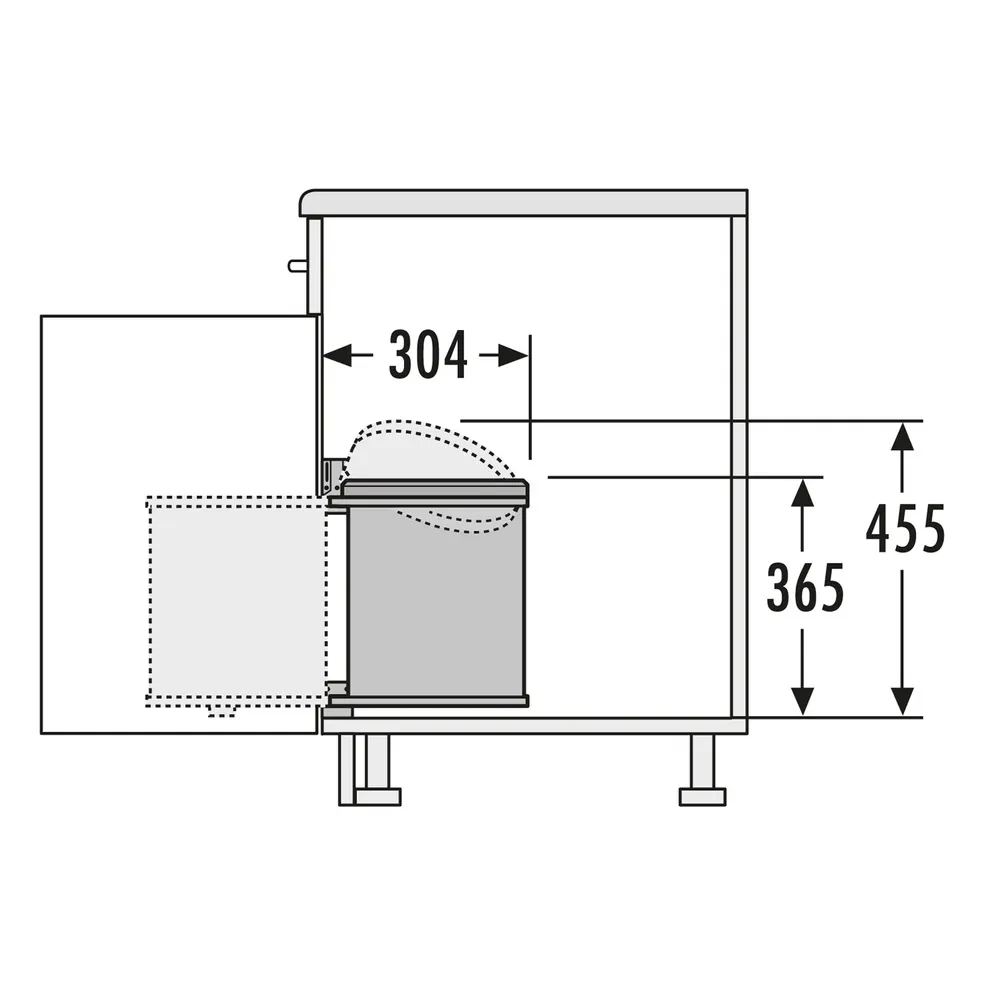 Hailo Abfallsammler Mono 15 Liter – Bild 3