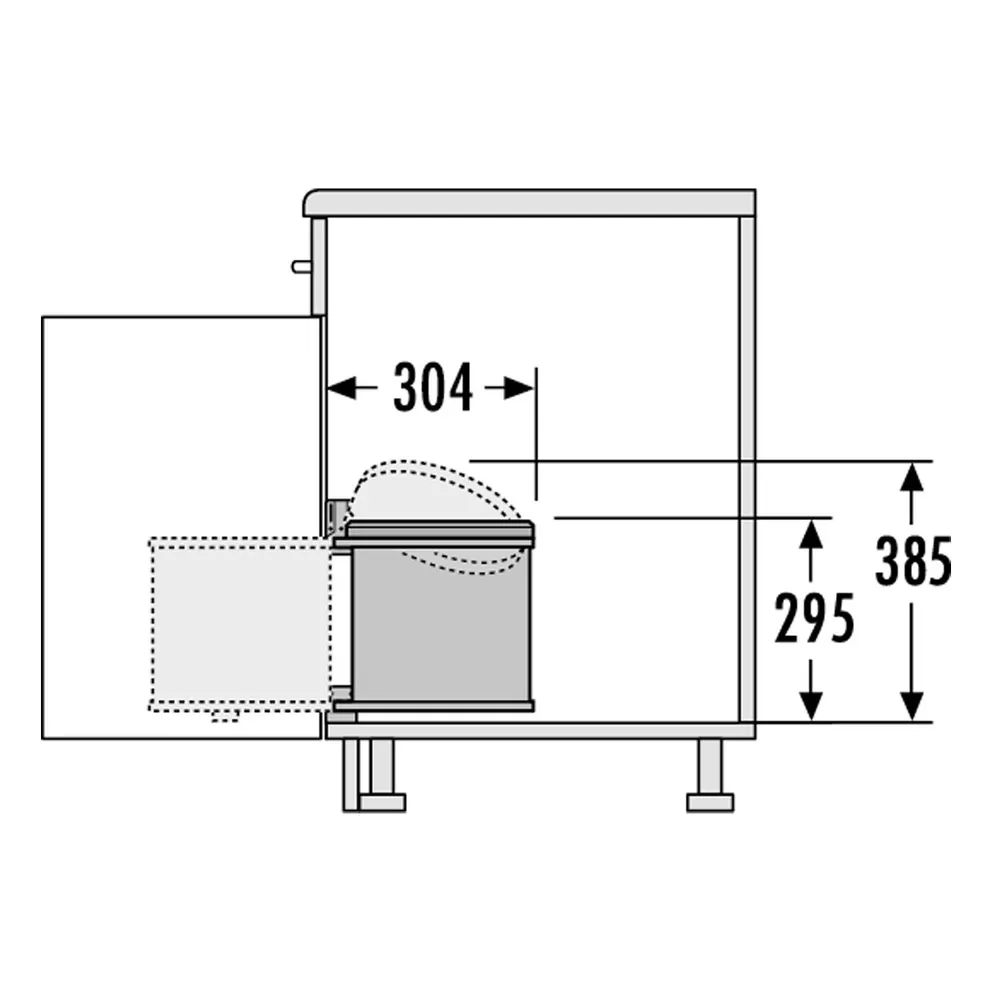 Hailo Abfallsammler Mono 20 Liter – Bild 3