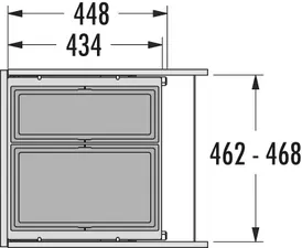 Hailo Cargo ab 50 cm 28/17 Liter dunkelgrau – Bild 3