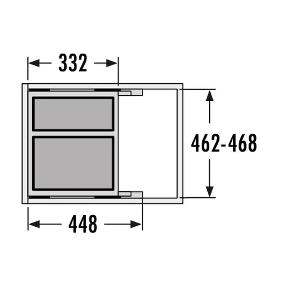 Hailo Cargo Soft ab 50 cm 14/20 ltr. dunkelgrau – Bild 3
