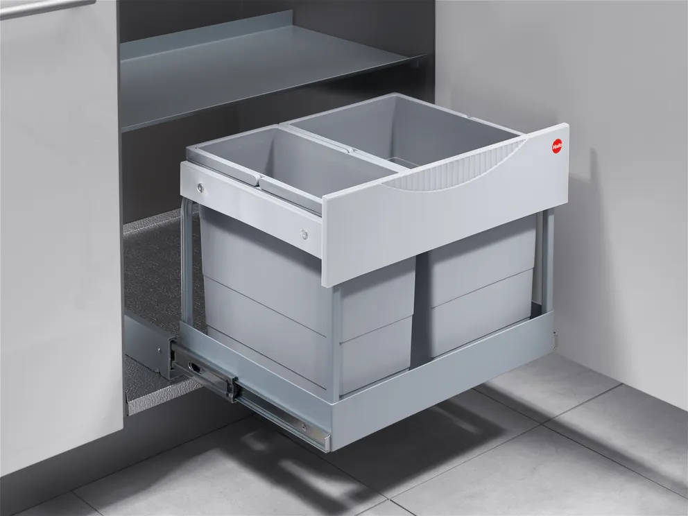 Hailo Raumspar-Tandem-S-plus Abfalltrenner 1x12 / 1x18 ltr.