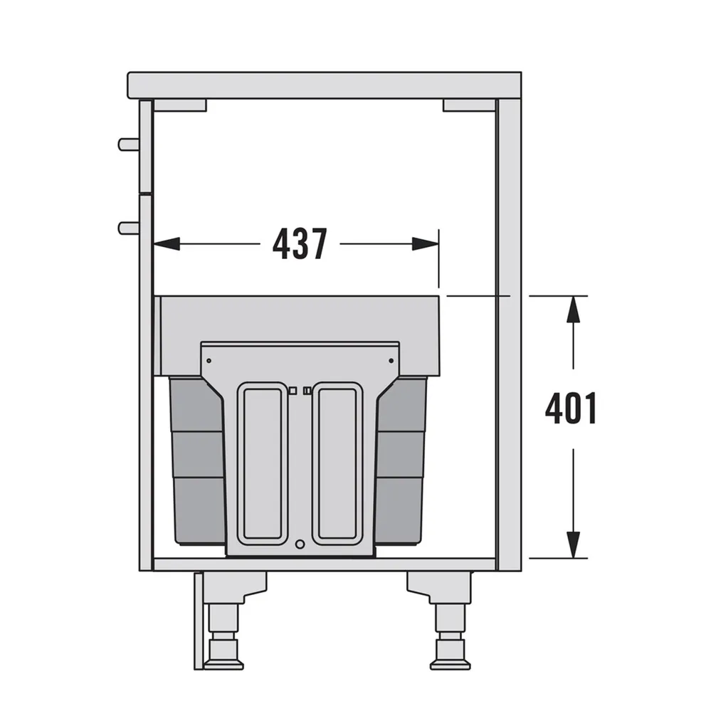 Hailo Tandem 4.0 / 1x28 Ltr. – Bild 3