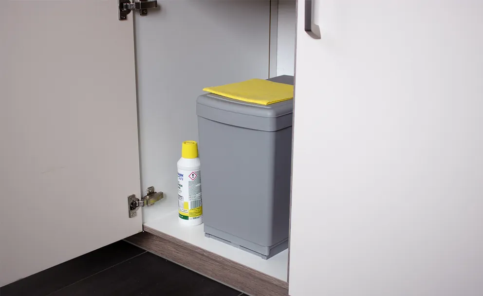 Abfallsammler 2-fach ab 30 cm 2x7,5 L hellgrau – Bild 3