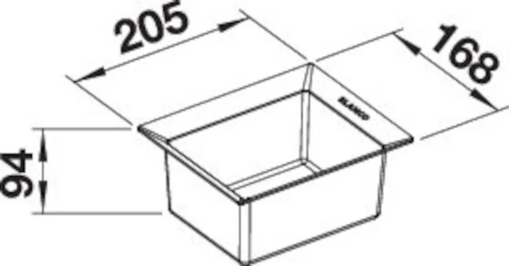 Blanco Universalbox Einhängbar in 8- / 15- / 19-Liter-Eimer Kunststoff schwarz – Bild 3