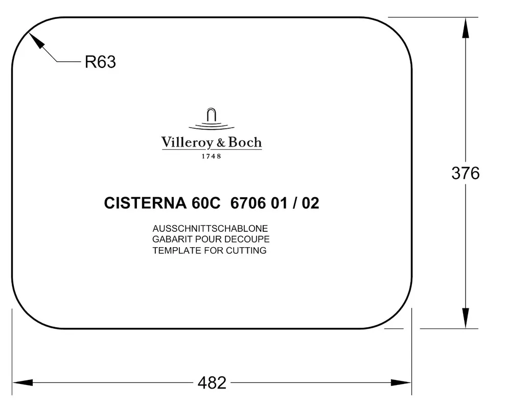 Villeroy & Boch Cisterna 60C Unterbauspüle – Bild 4