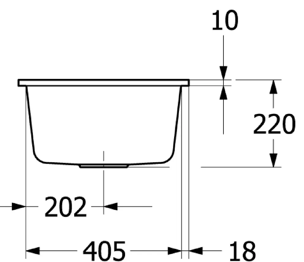 Villeroy & Boch Subway 45 XS Flat flächenbündige Spüle – Bild 3