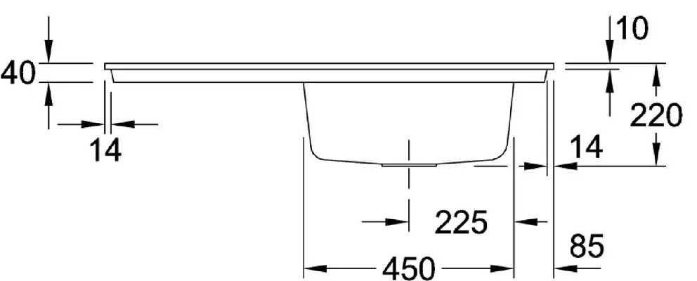 Villeroy & Boch Timeline 60 Flat flächenbündige Spüle – Bild 3