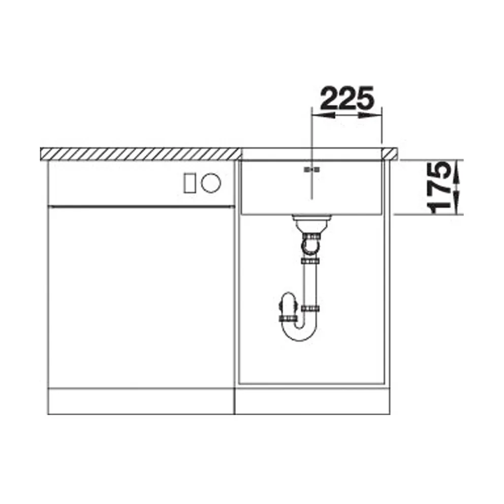 Blanco SUPRA 450-U Unterbau Edelstahl Bürstfinish – Bild 4