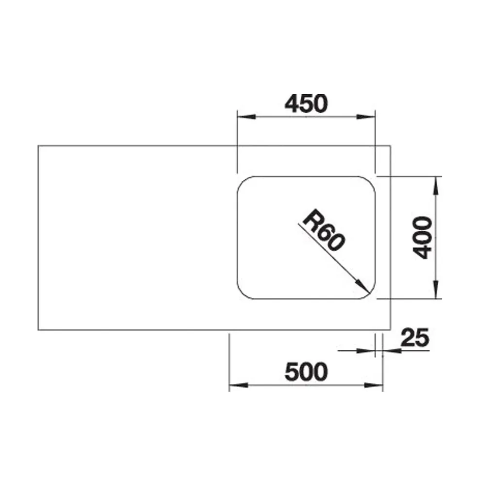 Blanco SUPRA 450-U Unterbau Edelstahl Bürstfinish – Bild 3