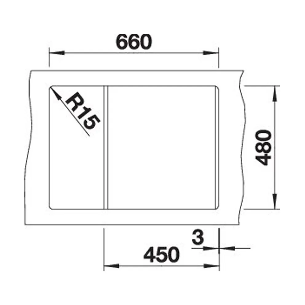 Blanco METRA 45 S Compact SILGRANIT mit Ablauffernbed. reversibel – Bild 3