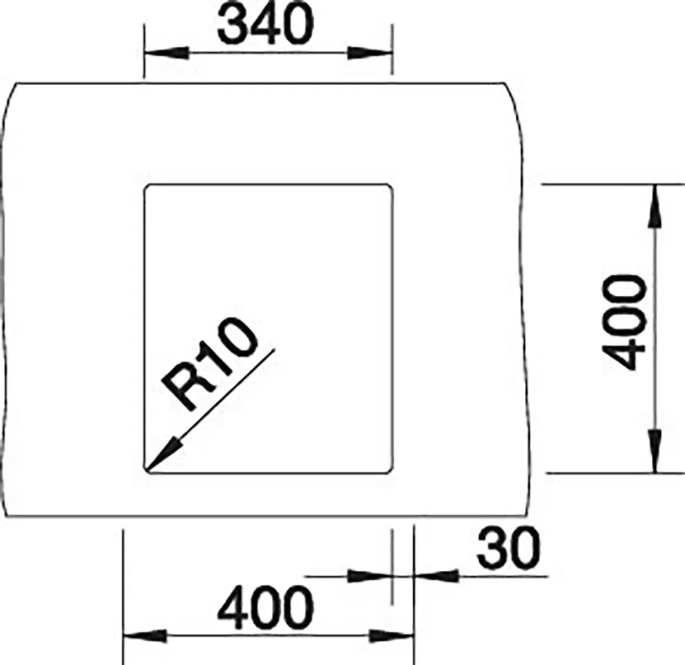 Blanco CLARON 340-U Unterbau Edelstahl – Bild 3