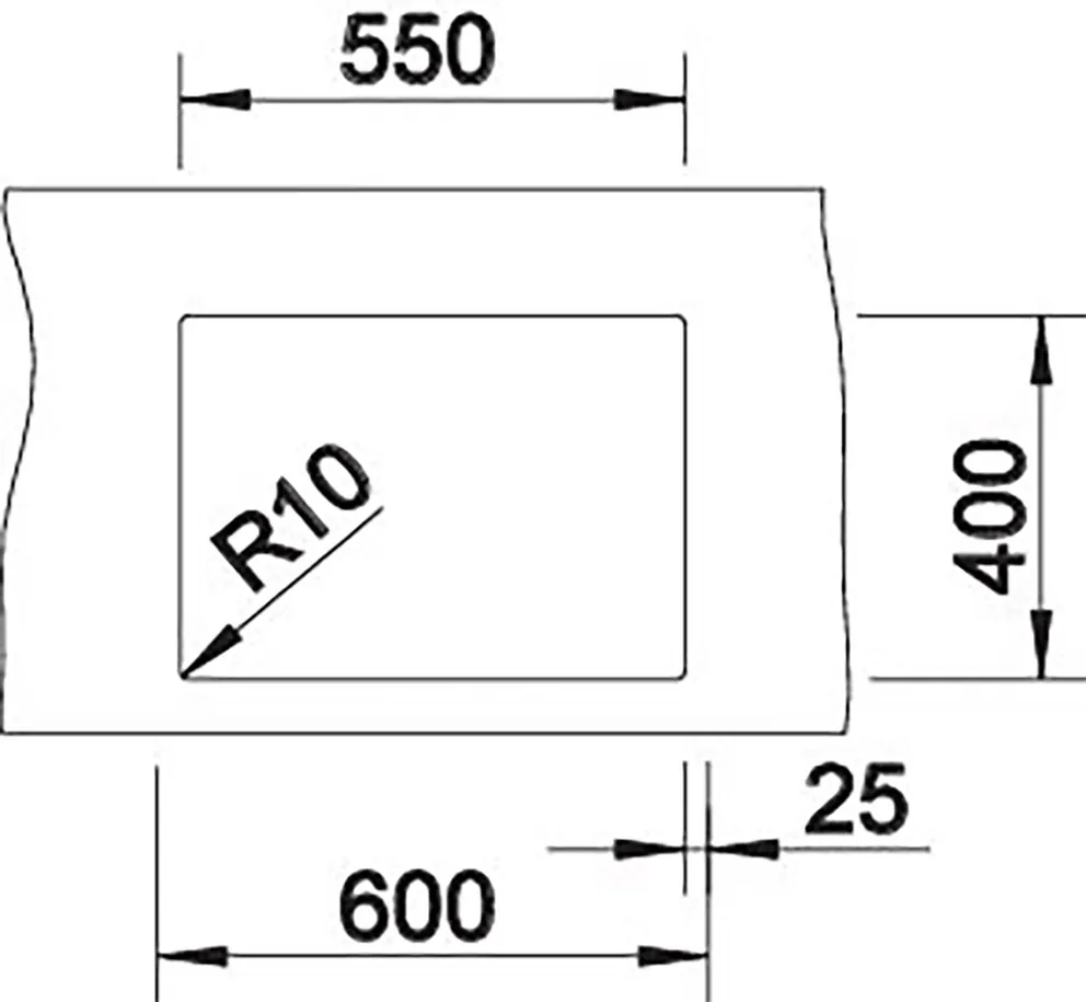 Blanco CLARON 550-U Unterbau Edelstahl Seidenglanz – Bild 3