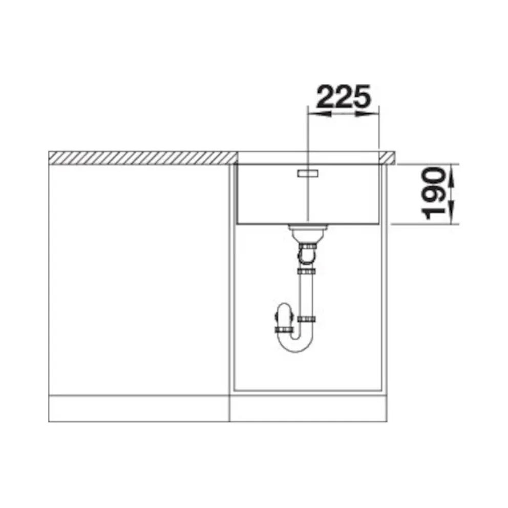 Blanco ANDANO 450-U Unterbau Edelstahl Seidenglanz – Bild 4