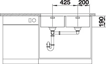 Blanco ANDANO 400/400-U Unterbau Edelstahl Seidenglanz – Bild 4