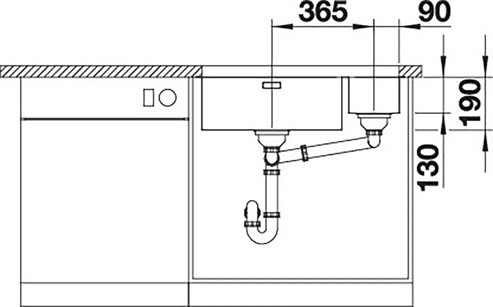 Blanco ANDANO 500/180-U Unterbau Edelstahl Seidenglanz – Bild 4