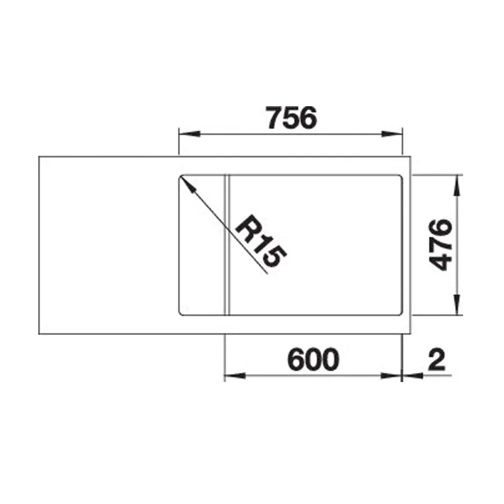 Blanco LANTOS XL 6 S-IF Compact Edelstahl Bürstfinish – Bild 3