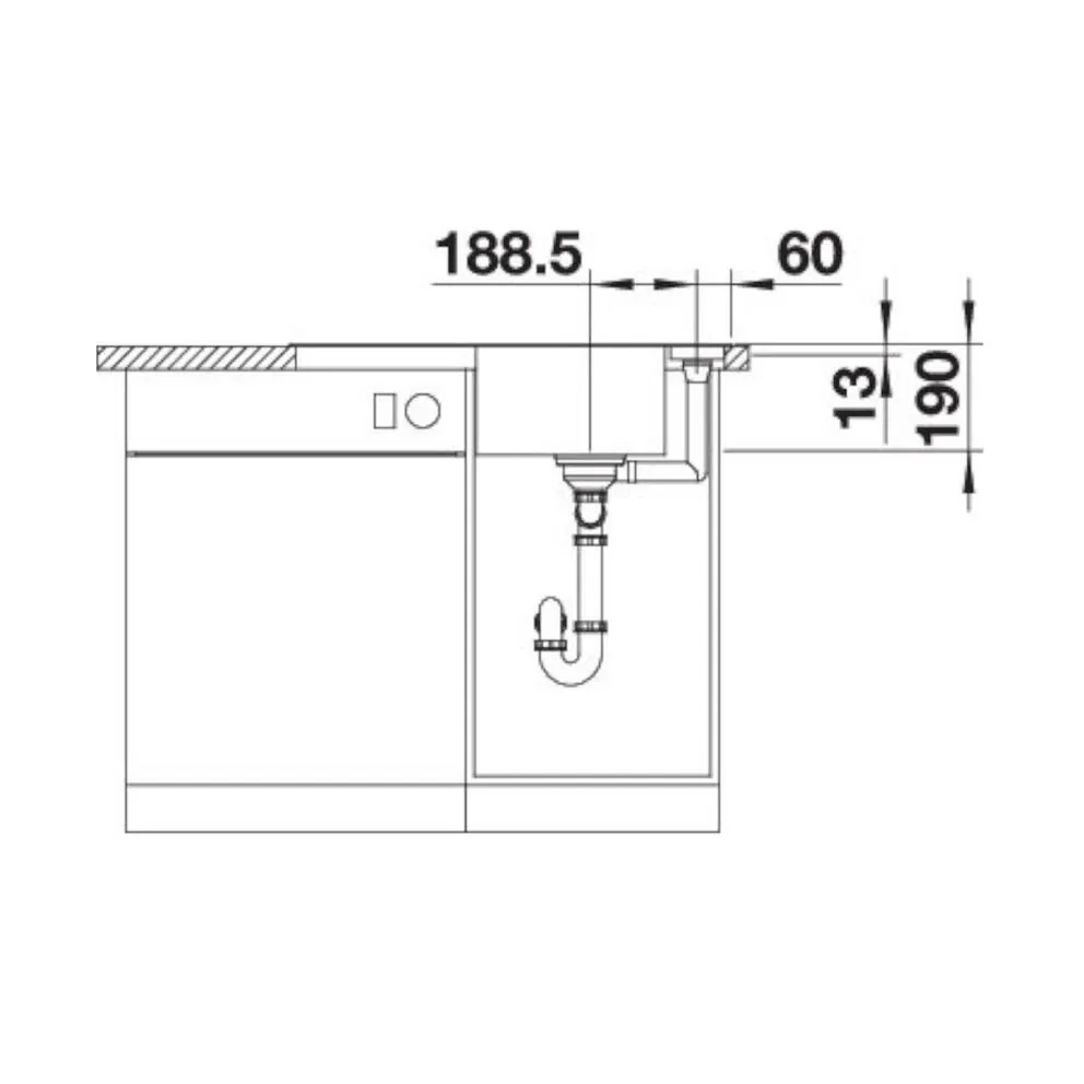 Blanco AXIA III 45 S SILGRANIT reversibel – Bild 3
