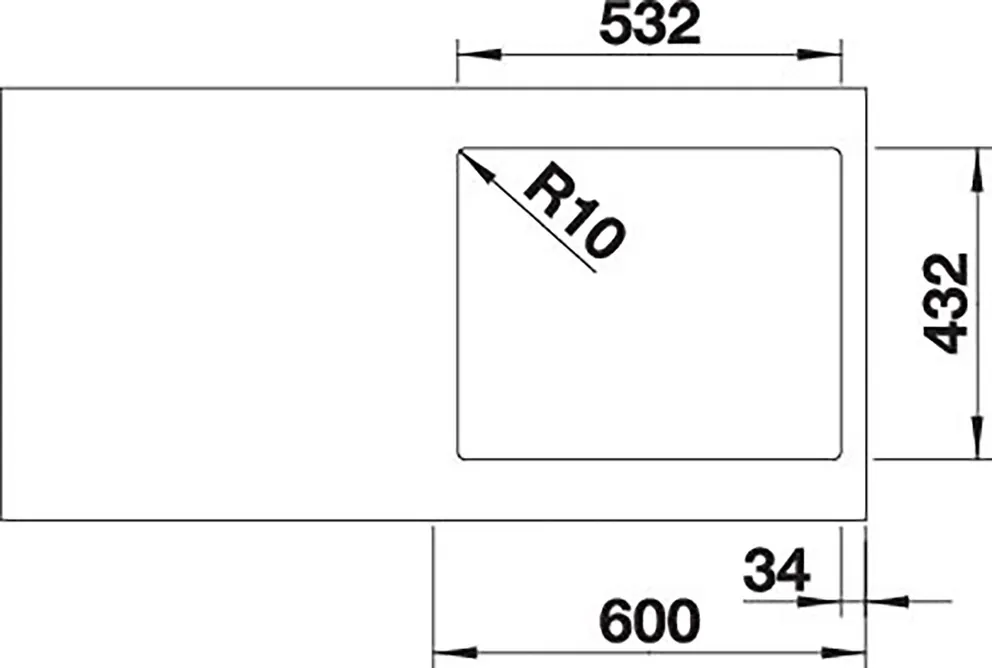 Blanco SUBLINE 500-IF SteelFrame SILGRANIT ohne Ablauffernbedienung – Bild 3