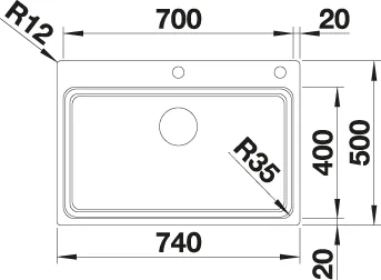 Blanco ETAGON 700-IF/A Edelstahl m. Ablauffernbed., m. Zub. – Bild 3