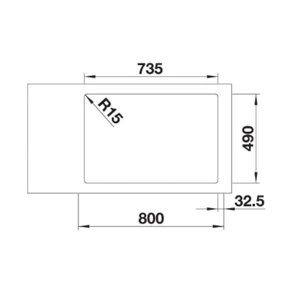 Blanco ANDANO 340/340-IF/A Edelstahl Seidenglanz – Bild 2