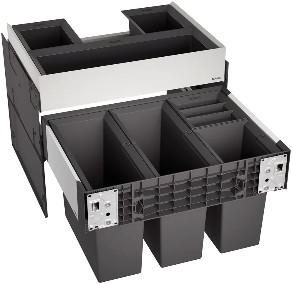 Blanco SELECT II 60/4 Orga, 2 x 15 + 2 x 6 Liter + 1xDeckel