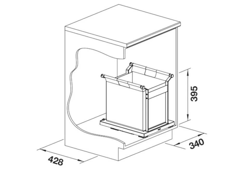 Blanco Universal Bag XL 40 für Schwenktüren – Bild 2