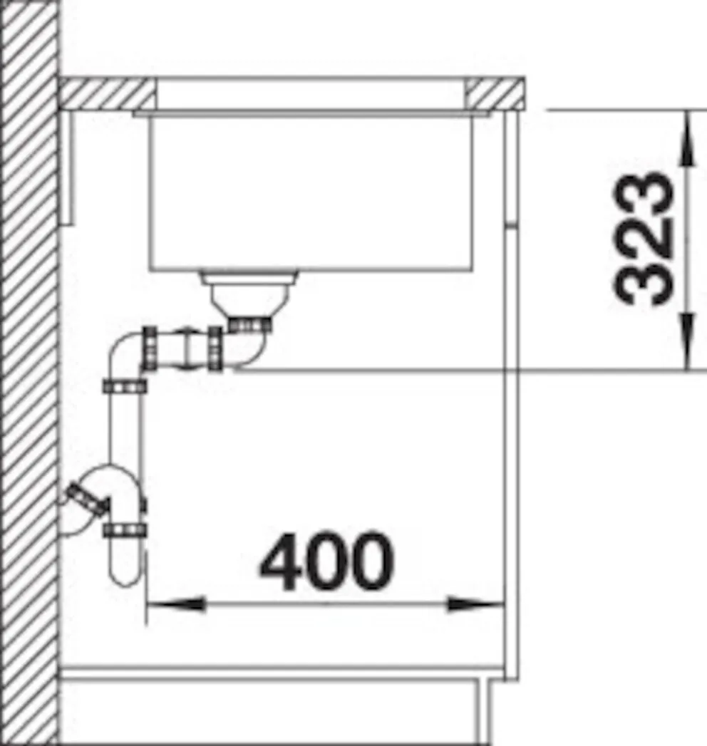 Blanco SUBLINE 350/350-U SILGRANIT ohne Ab-/Überlaufgarnitur – Bild 3